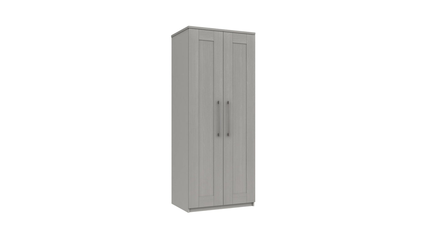 Stoke 2 Door Wardrobe (Delivered Assembled) - Furniturezone