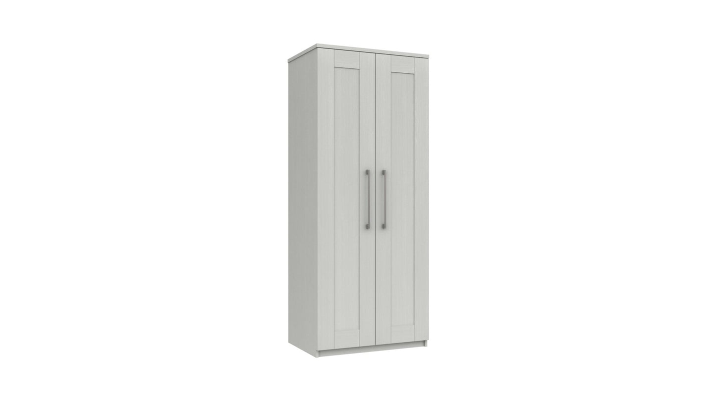 Stoke 2 Door Wardrobe (Delivered Assembled) - Furniturezone