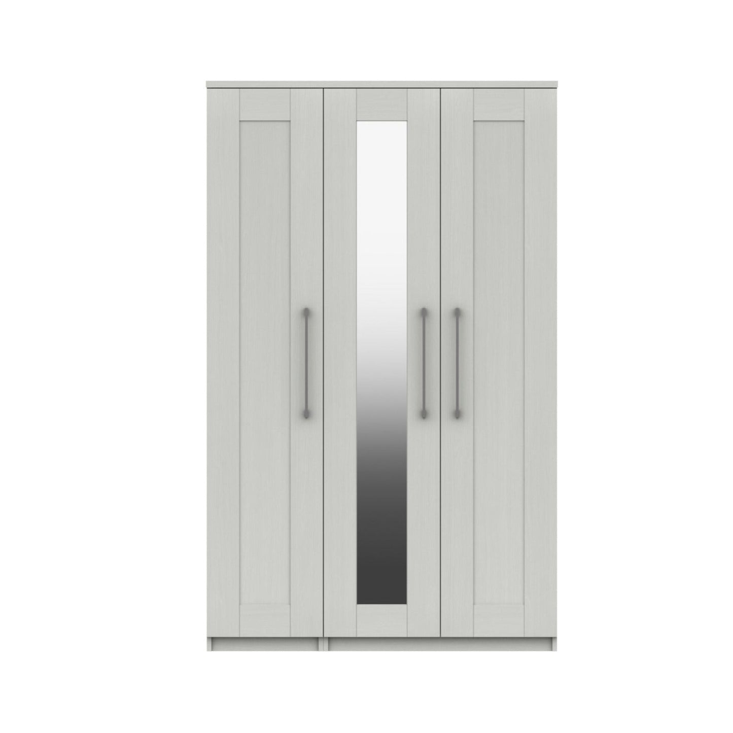 Stoke 3 Door Mirrored Wardrobe (Delivered Assembled) - Furniturezone