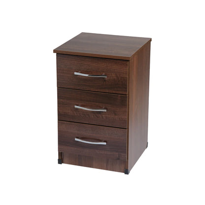 Mullen Three Drawer Bedside (Assembled)