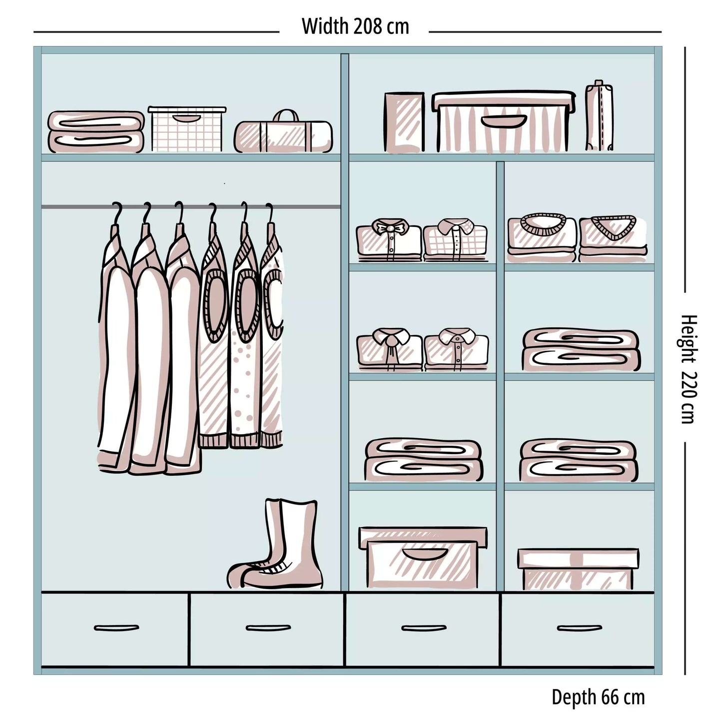 Delsie Sliding Wardrobe