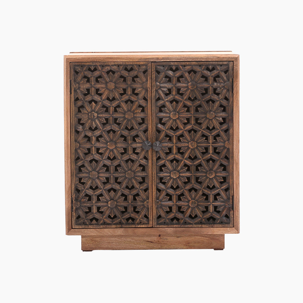 Thiri Two Door Solid Wood Cabinet