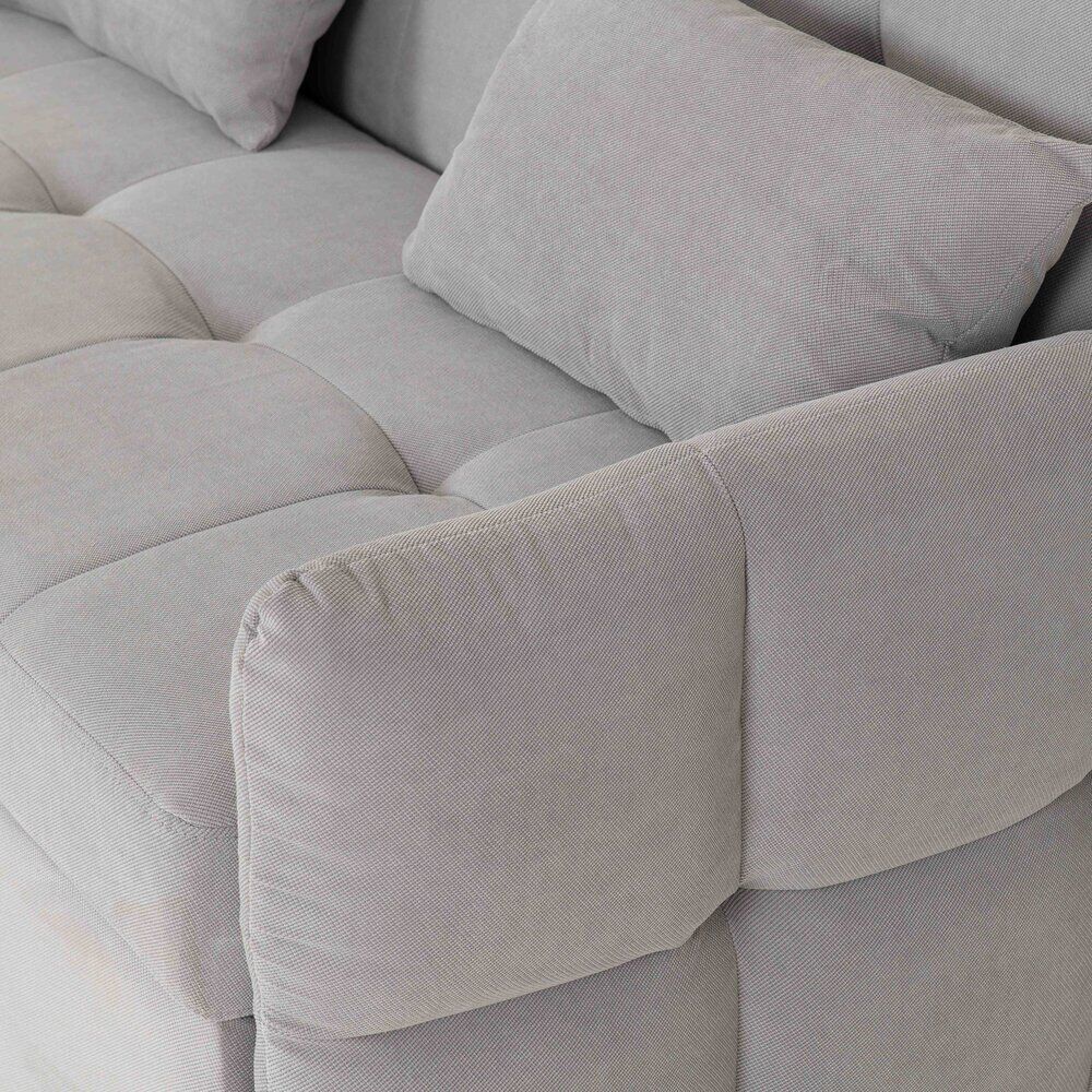 Hudson Silver Grey Two Seater Pull Out Sofa Bed