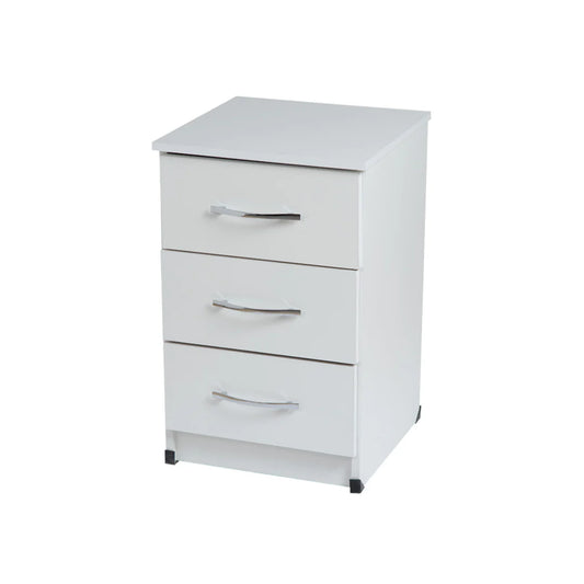 Mullen Three Drawer Bedside (Assembled)