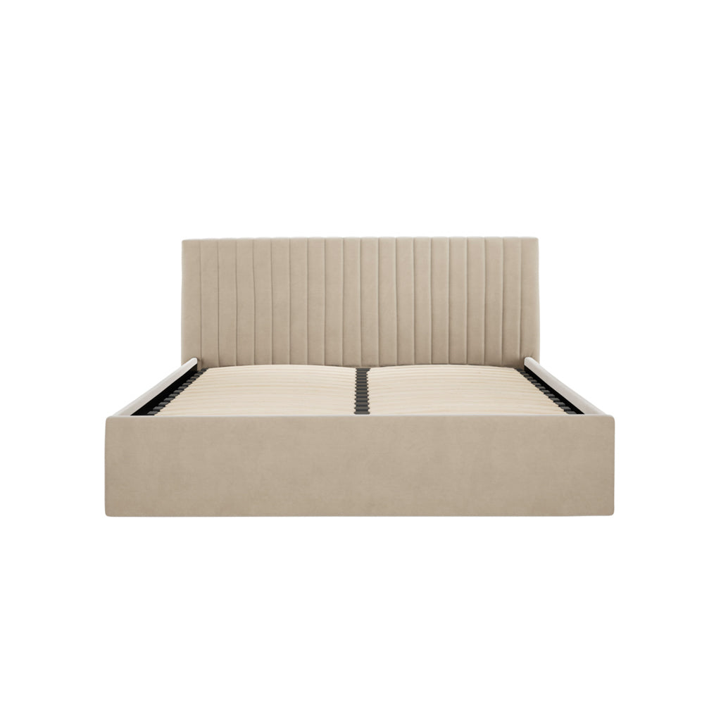 Antigua Ottoman Storage Beige Bed Frame