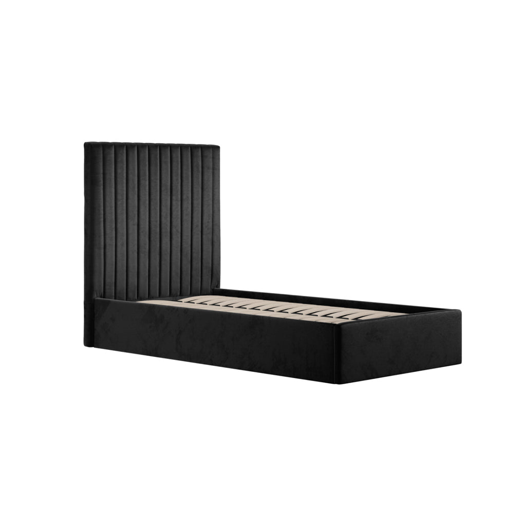 Antigua Tall Ottoman Storage Black Bed Frame
