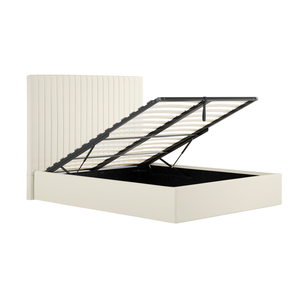 Antigua Tall Ottoman Storage Ivory Bed Frame