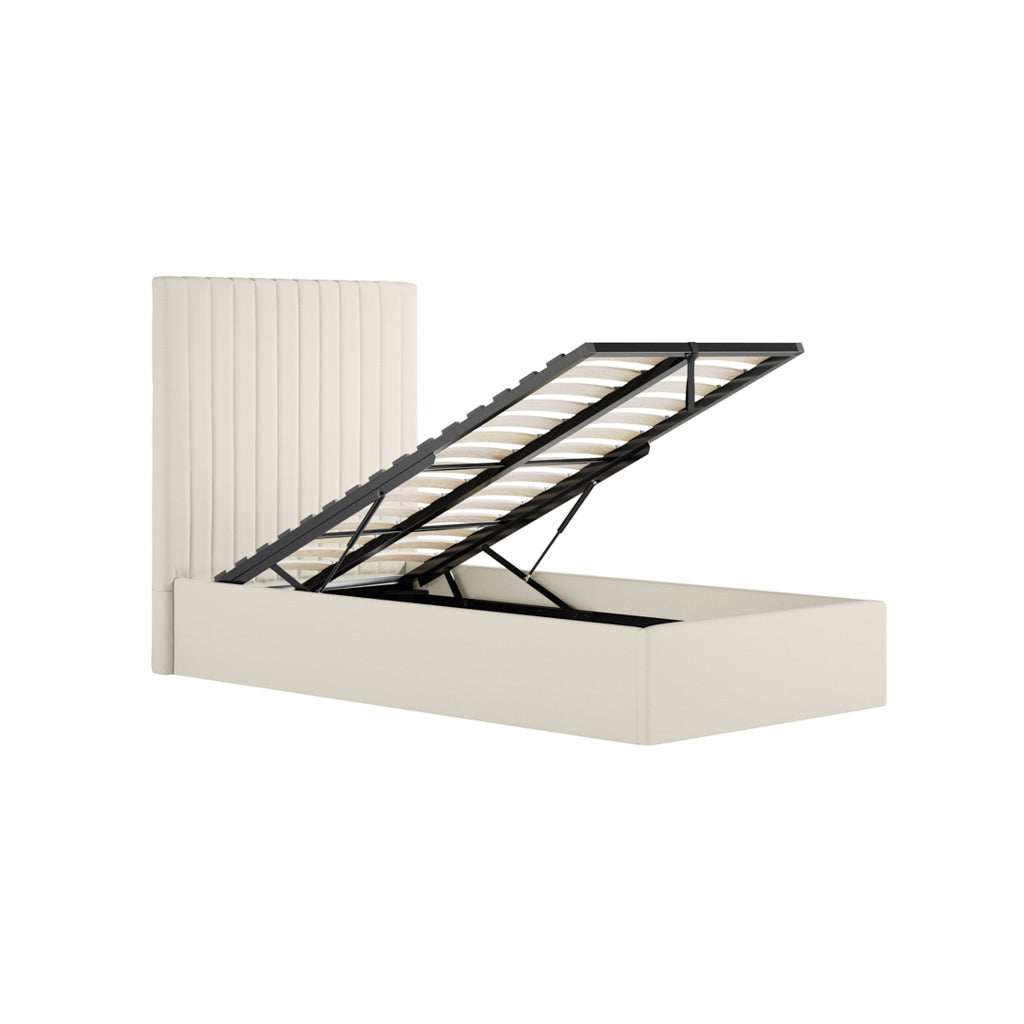 Antigua Tall Ottoman Storage Ivory Bed Frame