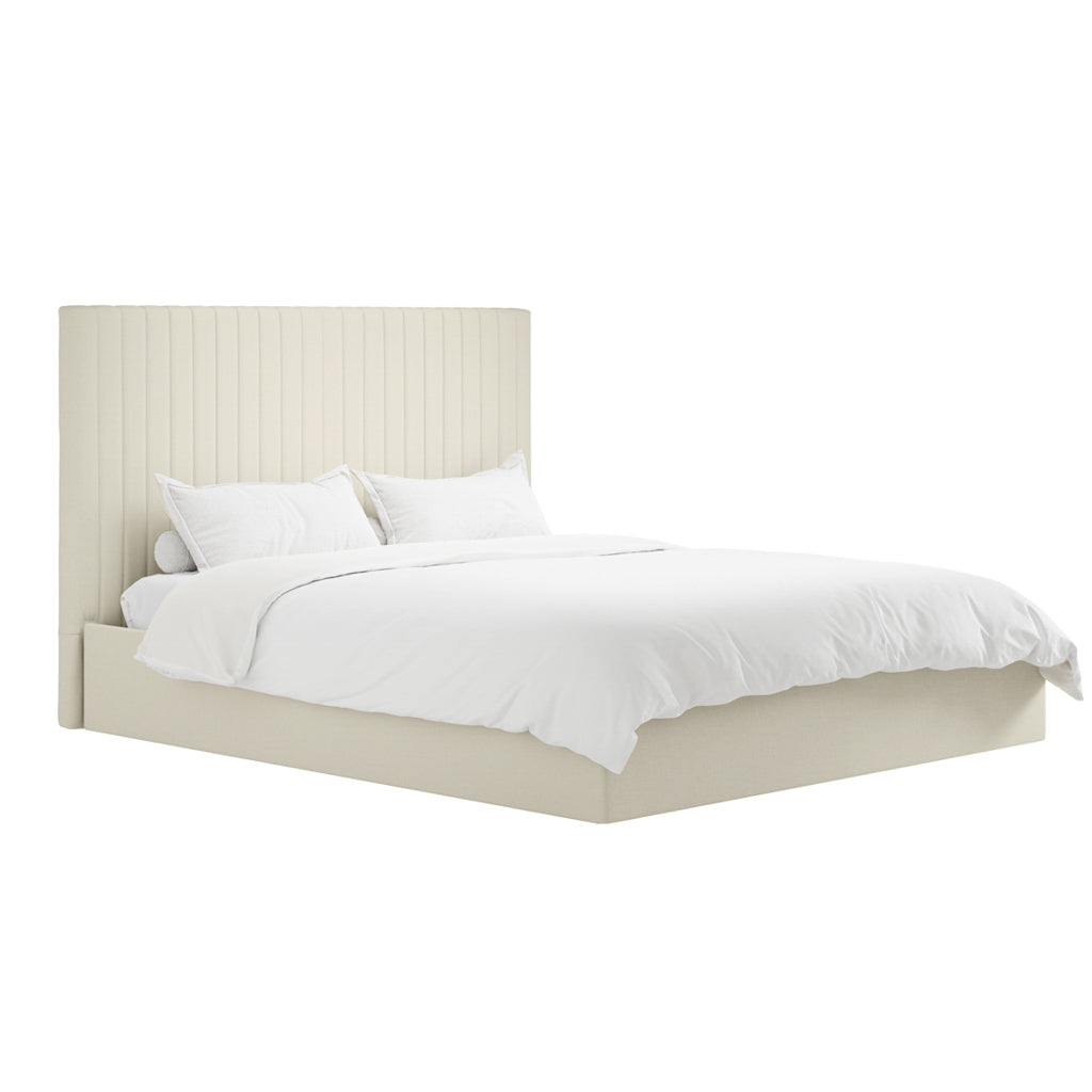 Antigua Tall Ottoman Storage Ivory Bed Frame