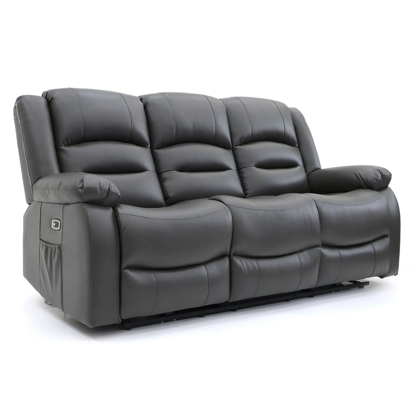 Costa Electric Recliner Sofa Grey 3 Seater