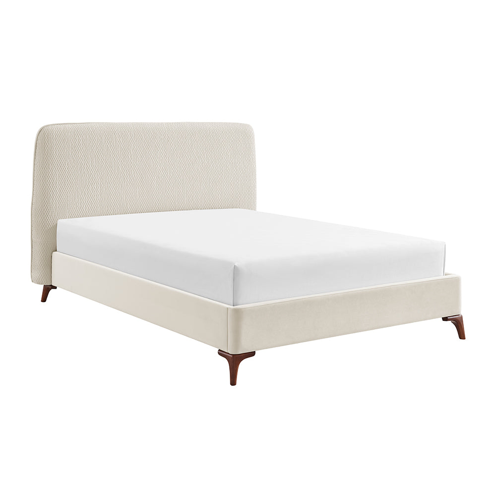 Santino Natural Fabric Bed Frame