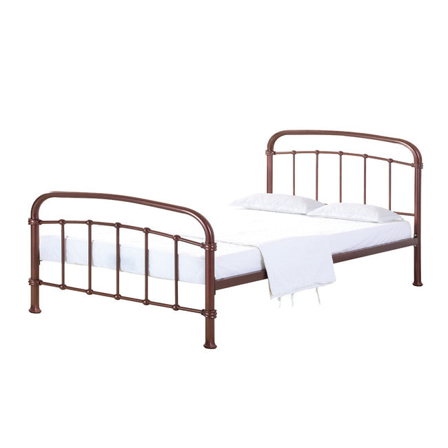 Derwent Metal Bed Frame - Copper & Black