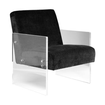 Meyer Black Accent Chair
