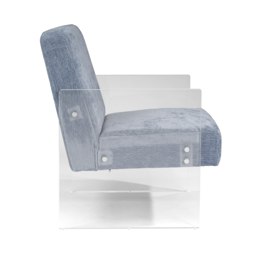 Meyer Blue Accent Chair