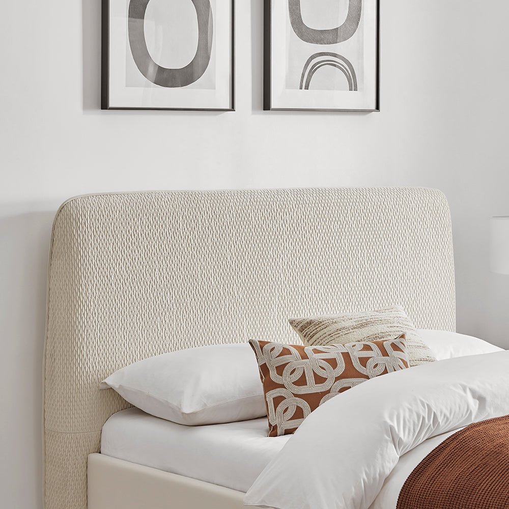 Santino Natural Fabric Bed Frame