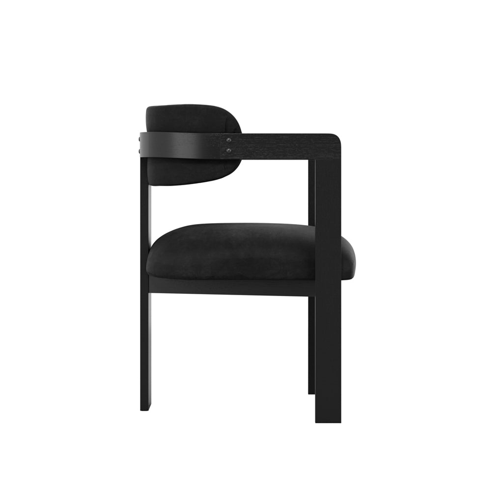 Leota Black Dining Chair