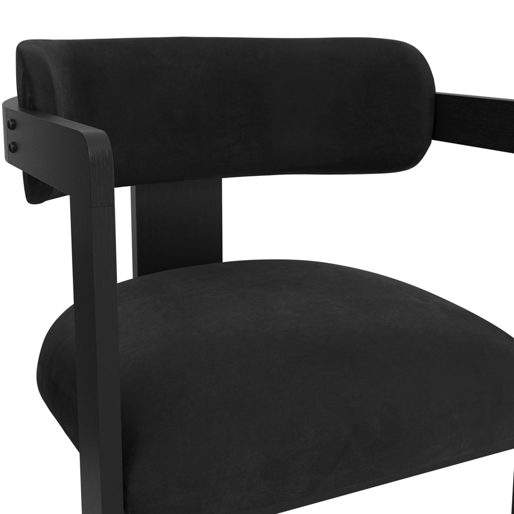 Leota Black Dining Chair