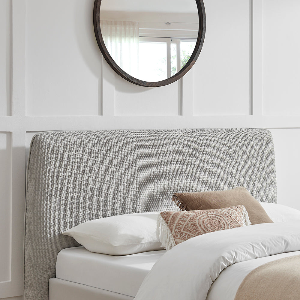 Santino Grey Fabric Bed Frame