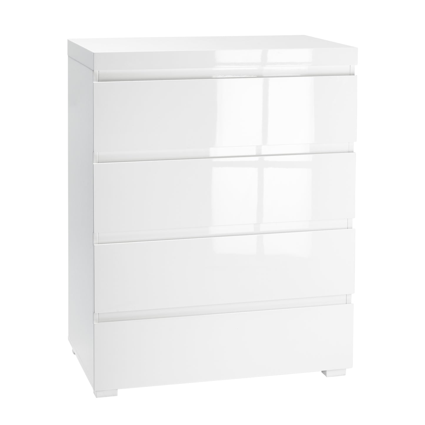 Puro White 4 Drawer Chest