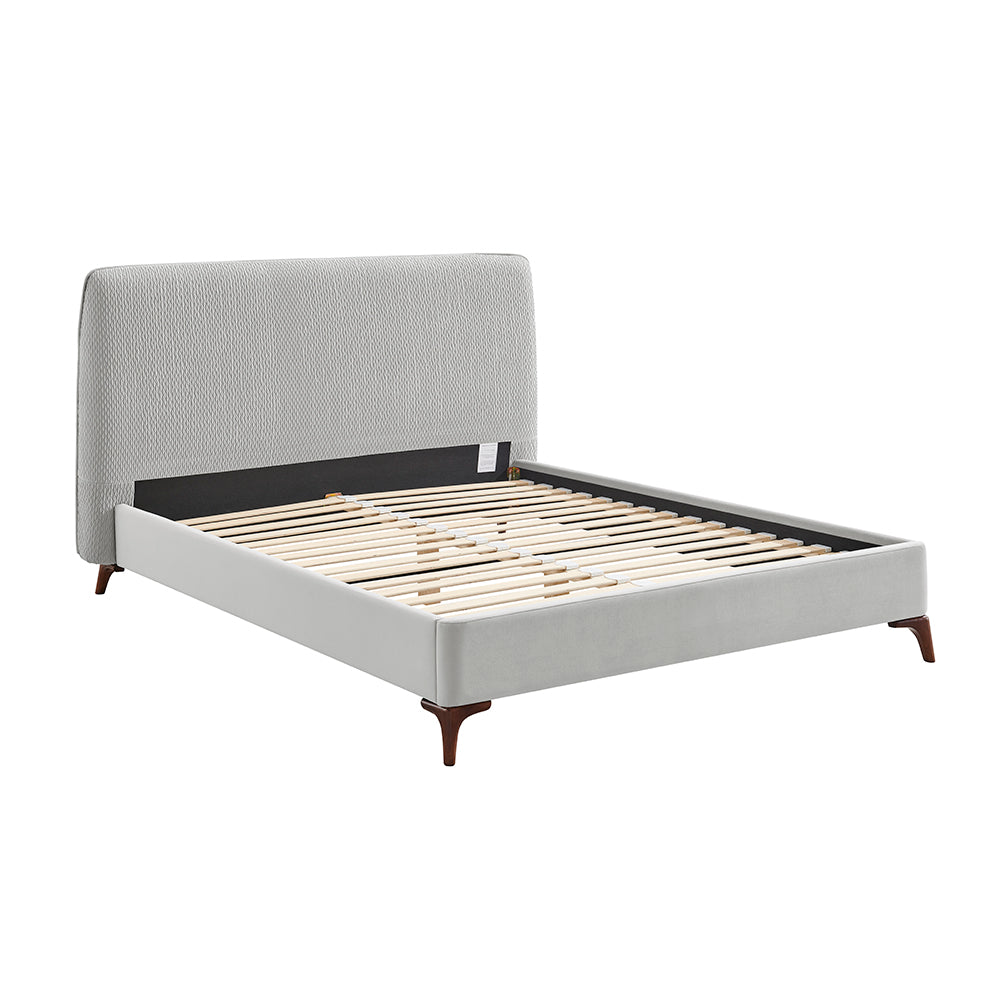 Santino Grey Fabric Bed Frame