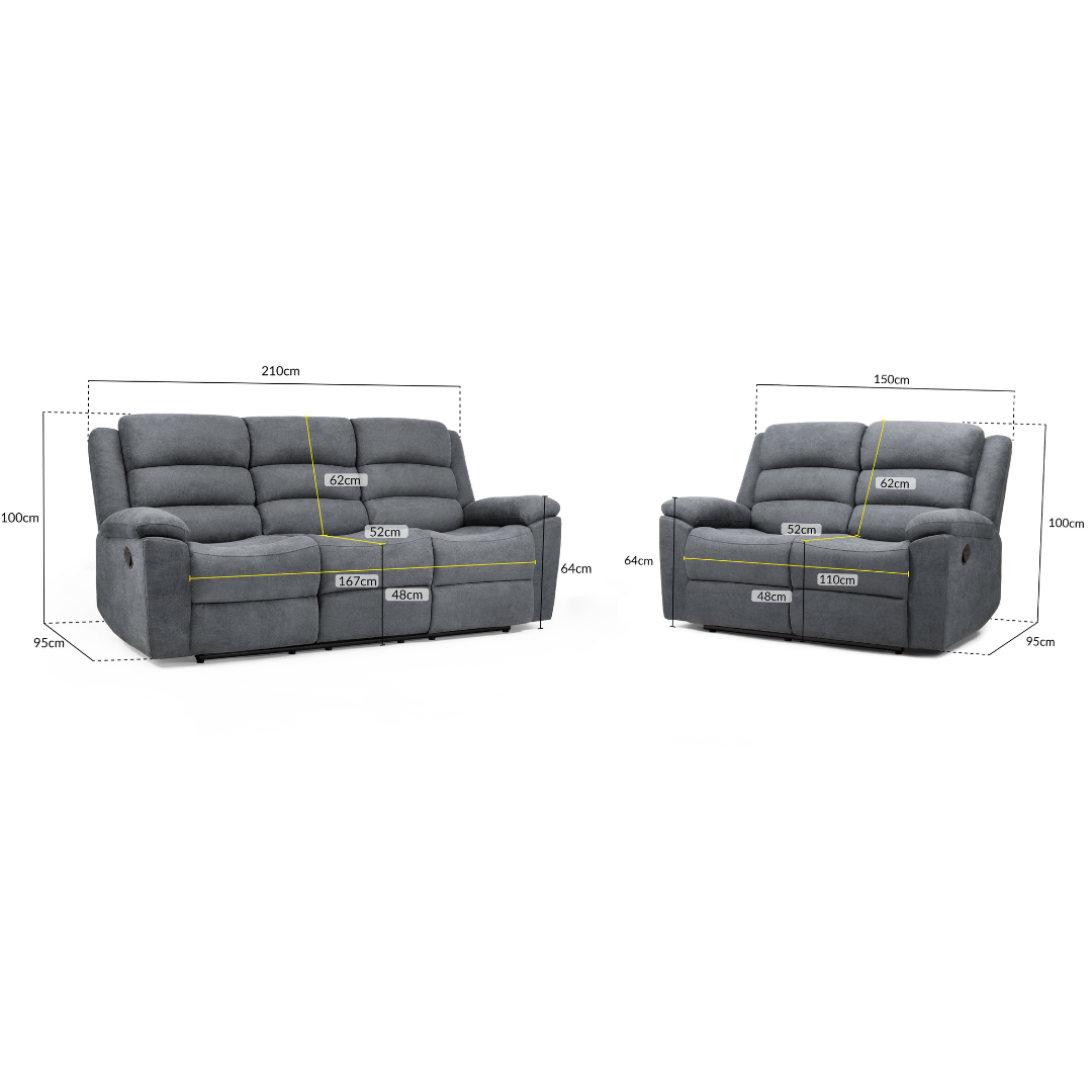 Santone Manual Recliner Sofa Range