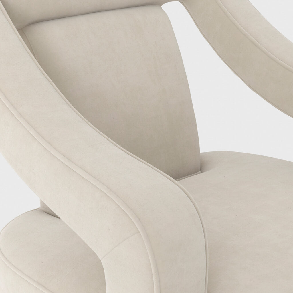 Maria Ivory Accent Chair