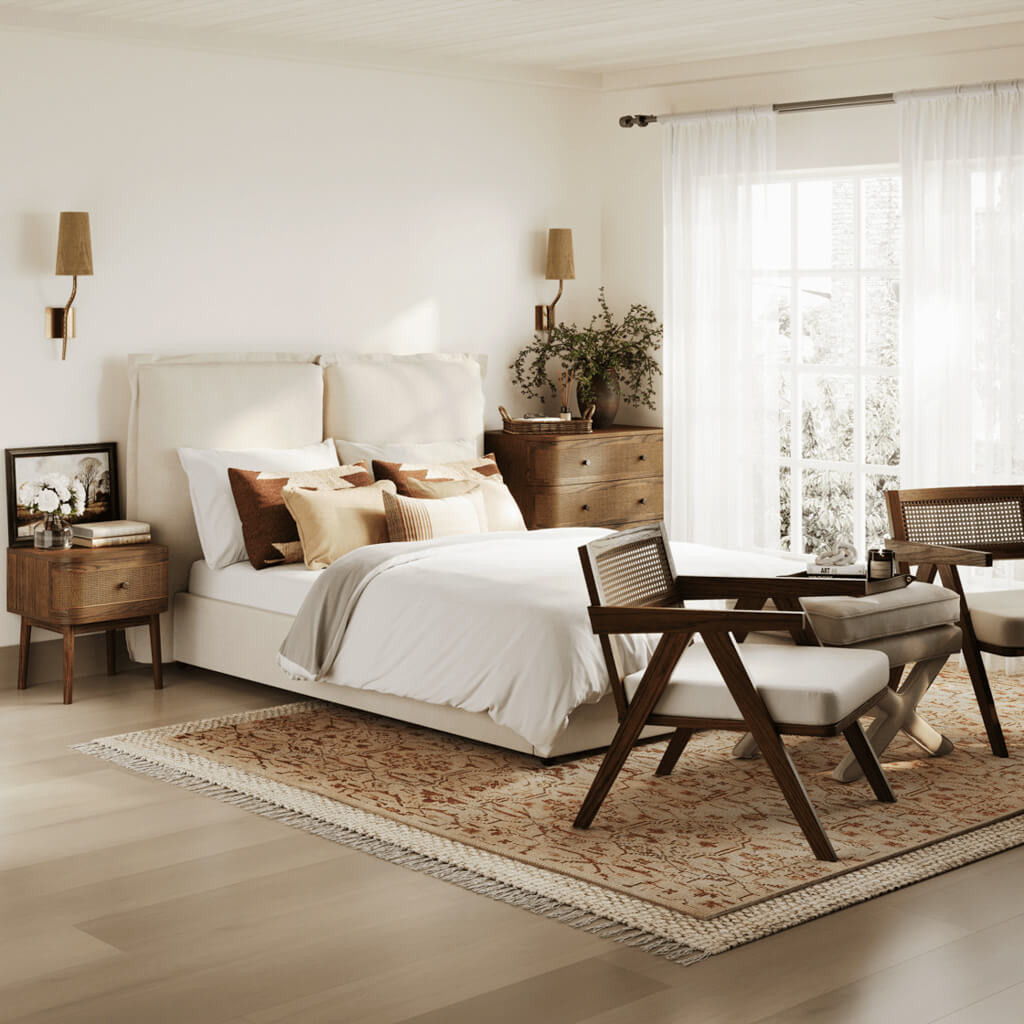 Dakota Ivory Bed Frame