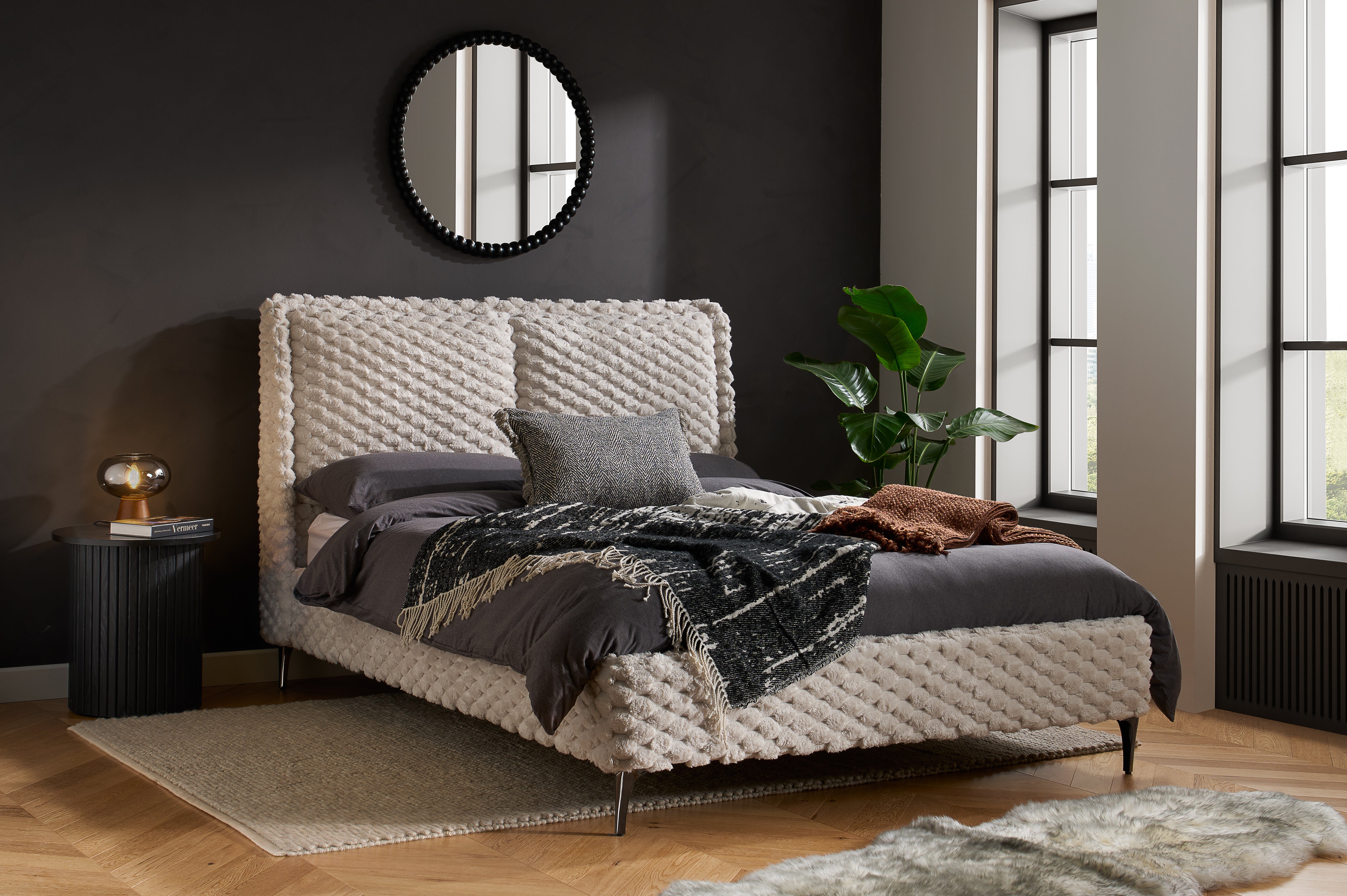 Tessa Faux Fur Bed Frame