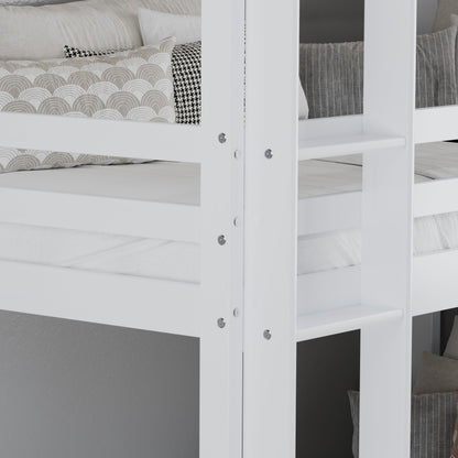 Trini Triple White Bunk Bed