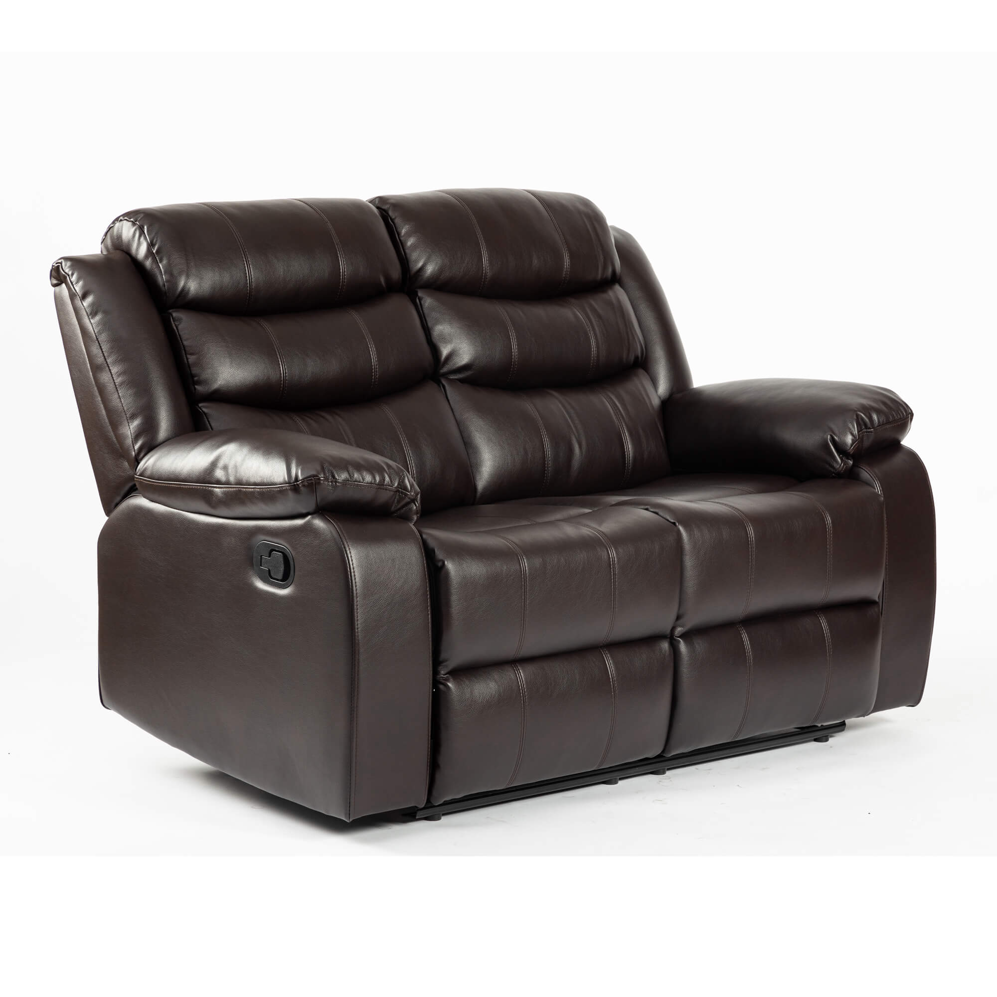 Genuine leather 2 seater recliner online sofa