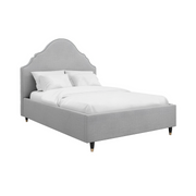 Claire Light Grey Fabric Bed Frame