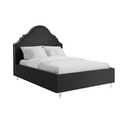 Claire Onyx Black Velvet Bed Frame
