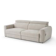 Clifton Beige Electric Recliner Fabric Sofa Bed