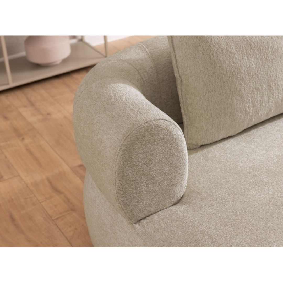 Paolo Beige Left Hand Corner Sofa