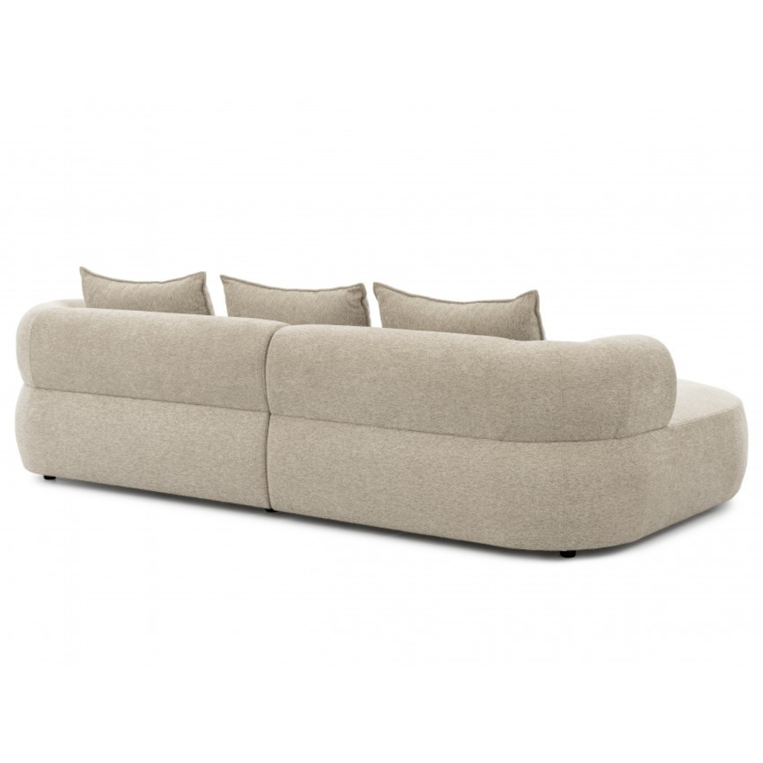 Paolo Beige Left Hand Corner Sofa