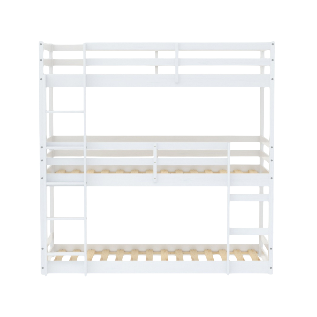 Trini Triple White Bunk Bed