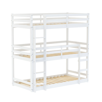 Trini Triple White Bunk Bed