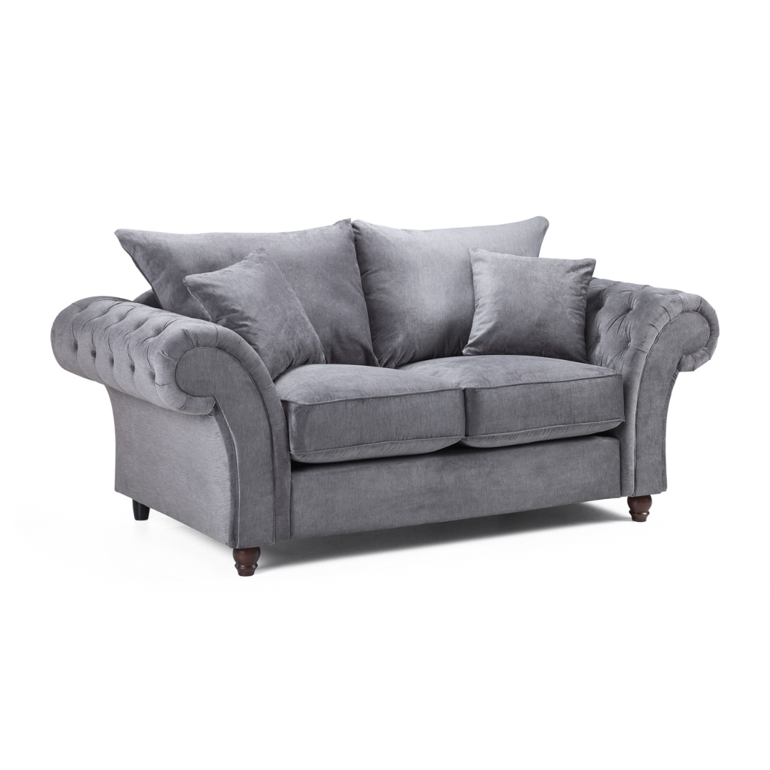 Windsor Full-back Grey Two Seater Sofa