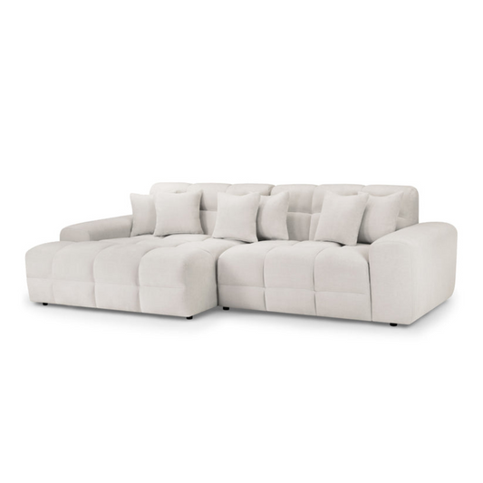 Valencia Corner Sofa Beige - Left Hand Facing