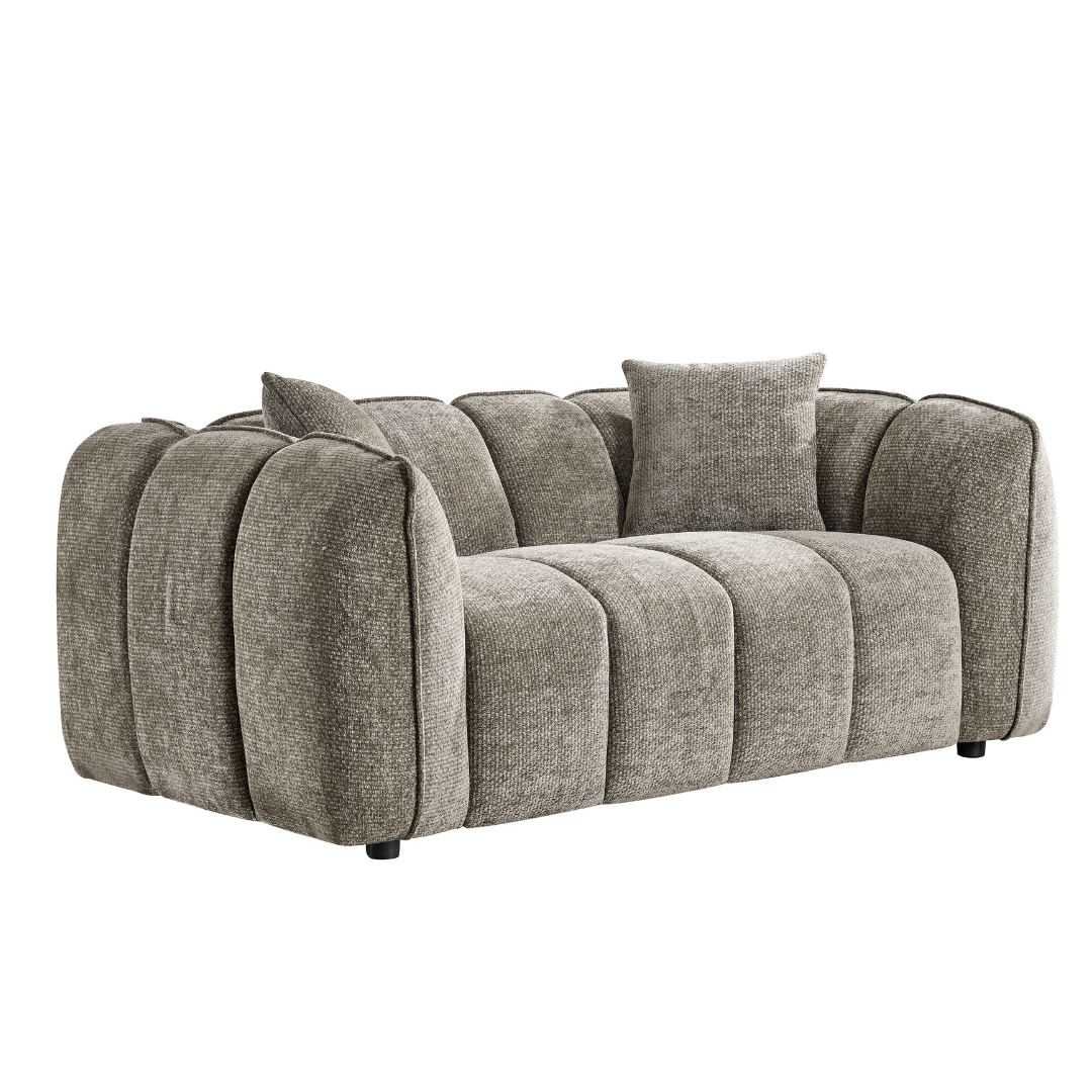 Riso Mocha Two Seater Sofa