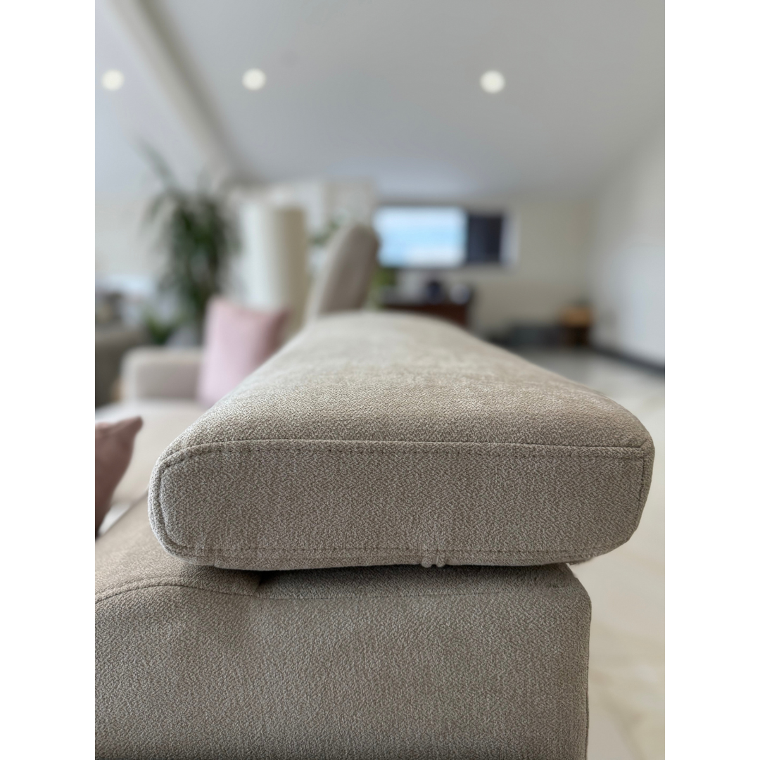 Clifton Beige Electric Recliner Fabric Sofa Bed