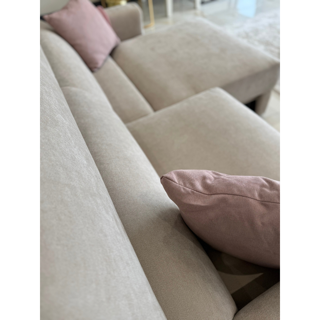 Clifton Beige Electric Recliner Fabric Sofa Bed