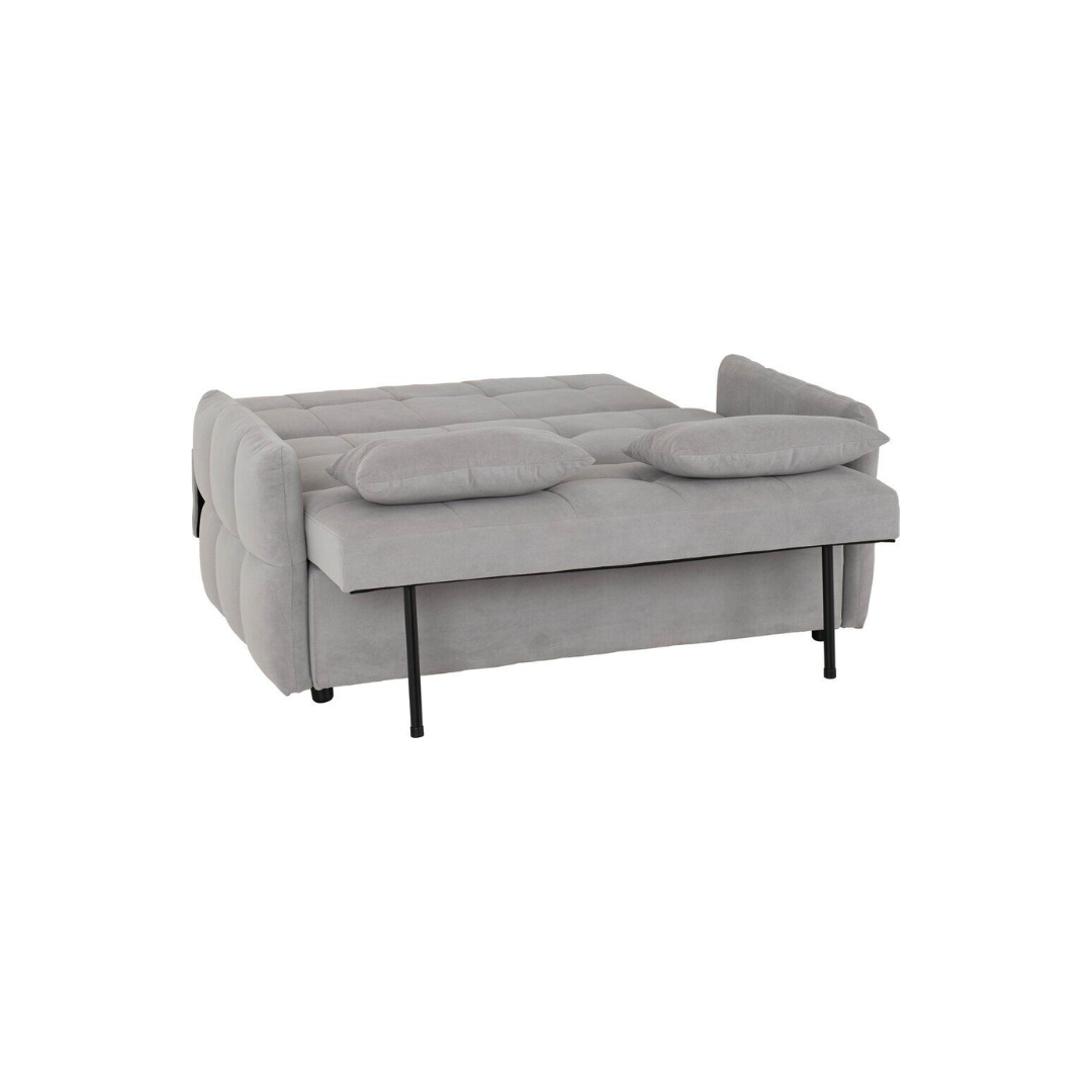 Hudson Silver Grey Two Seater Pull Out Sofa Bed