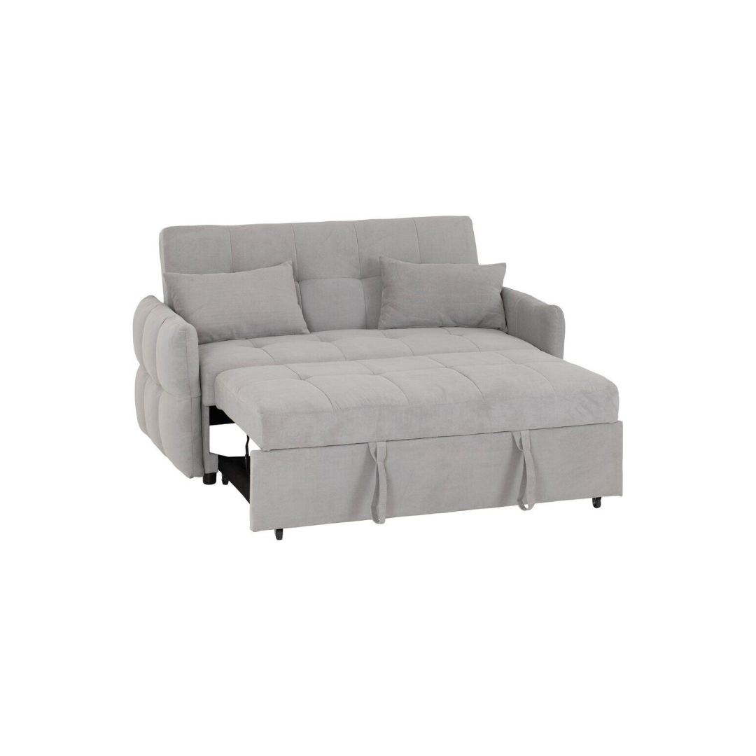 Hudson Silver Grey Two Seater Pull Out Sofa Bed