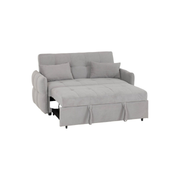 Hudson Silver Grey Two Seater Pull Out Sofa Bed