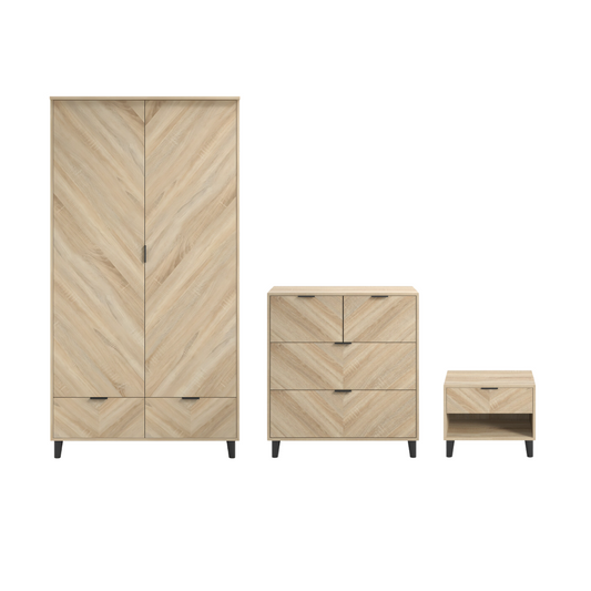 Serrato Bedroom Set - Oak