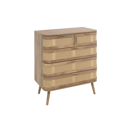 Milo 5 Drawer Rattan Chest