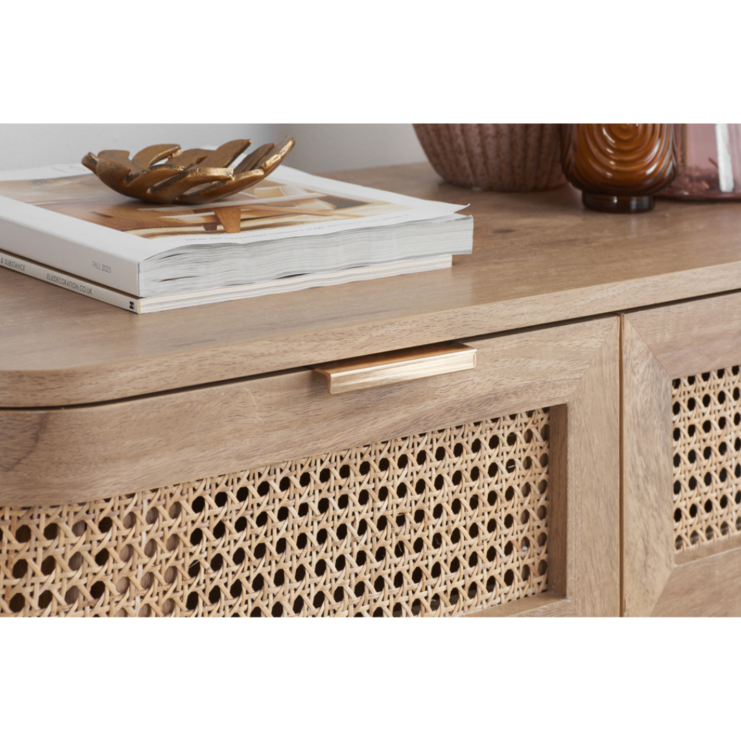 Milo 5 Drawer Rattan Chest