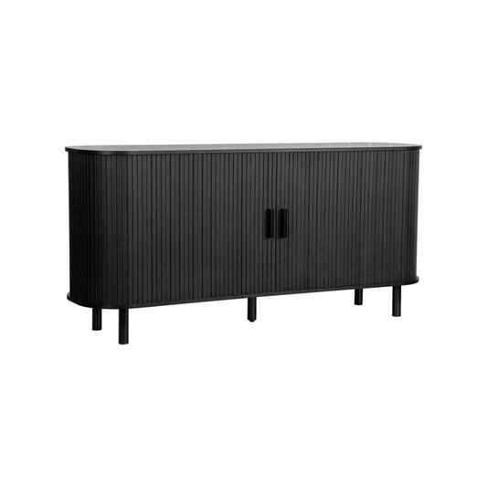 Lille Fluted Black Sideboard