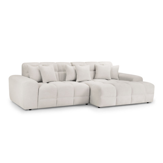 Valencia Corner Sofa Beige - Right Hand Facing